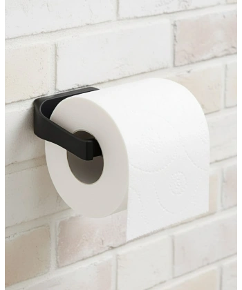 Siyah Tuvalet Kağıdı Tutucu Mat Kaplama Banyo Peçetelik