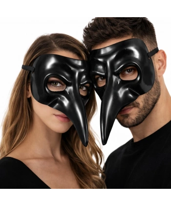 Siyah Uzun Burun Veba Doktoru Maskesi