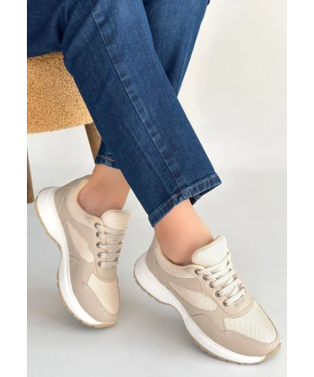 Slar Vizon Cilt Bağcıklı Spor Ayakkabı