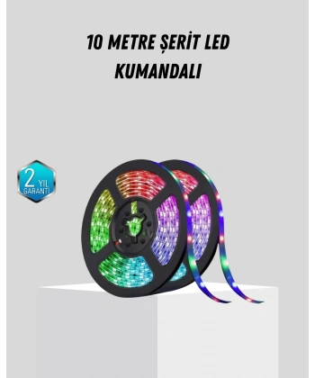 Smart Şerit LED Işık – Uzaktan Kumandalı, USB Girişli, Müzik Modlu