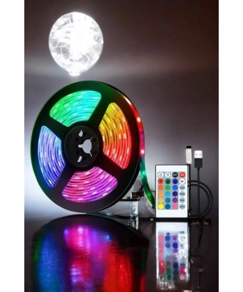 Smart Şerit Led TV Arkası Renkli Kumandalı 10 Metre