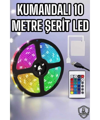 Smart Şerit Led TV Arkası Renkli Kumandalı 10 Metre