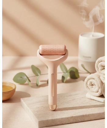 Soğuk Jel Başlıklı Buz Silindiri Yüz Masaj ve Bakım Aleti