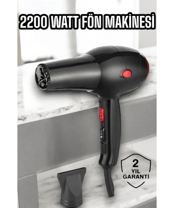 Soğuk ve Sıcak Üfleme Özellikli AC Motorlu Saç Kurutma Makinesi