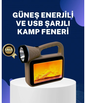 Solar Alev Lambası – Kamp, Bahçe ve Dış Mekan İçin