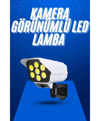 Solar Bahçe Aydınlatması Hareket Sensörlü Uzaktan Kumandalı Kamera Görünümlü