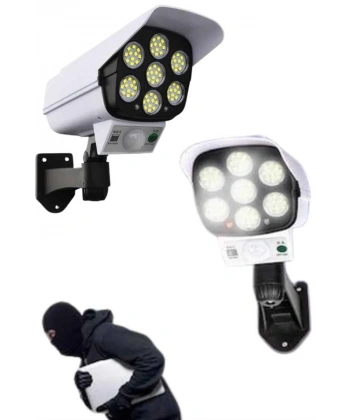 Solar Bahçe Aydınlatması Hareket Sensörlü Uzaktan Kumandalı Kamera Görünümlü