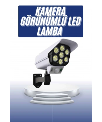 Solar Bahçe Lambası Uzaktan Kumandalı Kamera Görünümlü Hareket Sensörlü