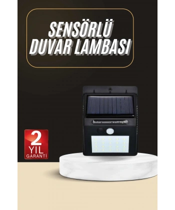 Solar Dekoratif Lambası Sensörlü Led Işık Bahçe Aydınlatma