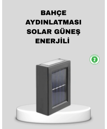 Solar Dış Mekan Aplik Su Geçirmez Dayanıklı LED Aydınlatmalı