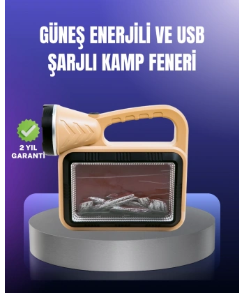 Solar Enerjili Alev Lambası – El Feneri ve Dekoratif Işık