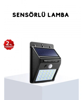 Solar Güneş Enerjili Hareket Sensörlü 4 Taraflı Bahçe Lambası – IP65 Su Geçirmez, 100 LED