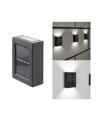 Solar Lamba Dekoratif Aplik Su Geçirmez Led Işıklı Duvar Lambası