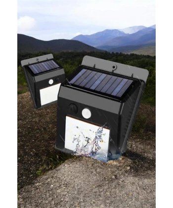 Solar Lamba Giriş, Bahçe Yol Avlu Hareket Sensörlü Led Parlak Gece Su Geçirmez