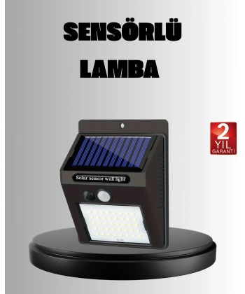 Solar LED Bahçe Aydınlatma – Hareket Sensörlü, Güneş Paneliyle Şarj Olan, IP65 Dayanıklı