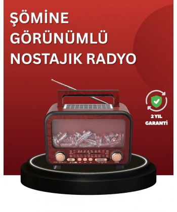 Solar Panelli Alev Işıklı Bluetooth Hoparlör – Çoklu Giriş, Uzun Pil Ömrü