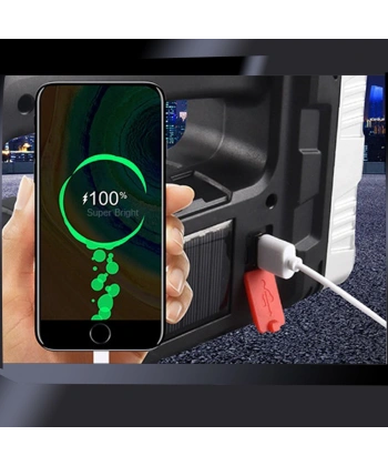 SOLAR PANELLİ LEDLİ FENER WATTON WT-614