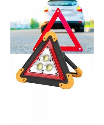 Solar Şarjlı Çok Fonksiyonlu Reflektör Işıklı Ikaz Lambası Acil Durum Reflektörü Acil Durum Uyarı Lambası