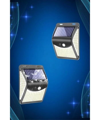 Solar Sensörlü Duvar Lambası Bahçe Lamba 20 Led Işık