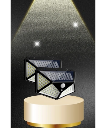 Solar Sensörlü Duvar Lambası Bahçe Lambaso Parlak Beyaz Işık Suya Dayanıklı