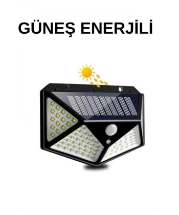 Solar Sensörlü Duvar Lambası Bahçe Lambaso Parlak Beyaz Işık Suya Dayanıklı