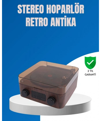 Stereo Bluetooth Hoparlör – Gece Lambalı ve Saat Göstergeli