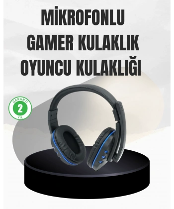 Stereo Oyun Kulaklığı – Güçlü Bas, Mikrofonlu ve Konforlu Tasarım