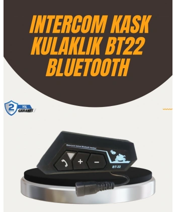 Su Geçirmez BT22 Bluetooth Kask Kulaklığı GPS ve Müzik Uyumlu