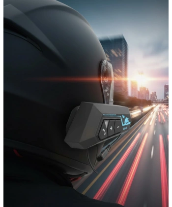 Su Geçirmez Motosiklet Kask Kulaklık 1000mAh Batarya