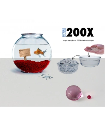 Suda Büyüyen Polymer Vazo ve Akvaryum Taşları