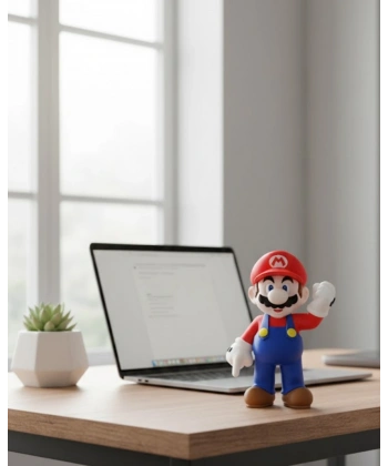 Süper Mario Dekor Figür Şık ve Eğlenceli Oyun Temalı Biblo