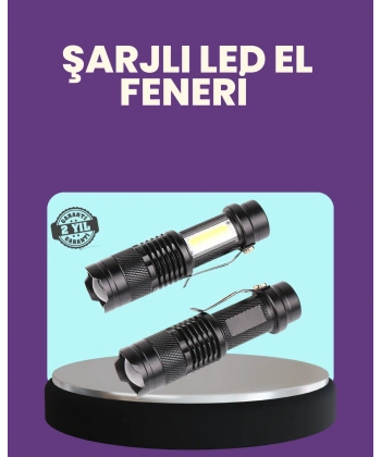 Suya Dayanıklı 4 Modlu Mini LED El Feneri