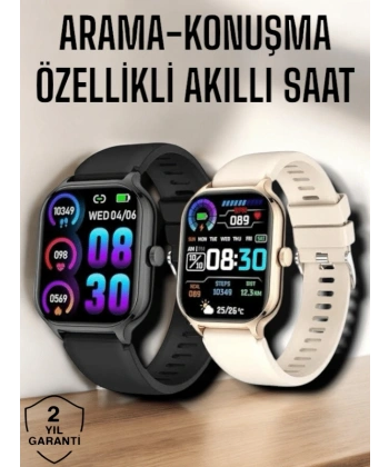 Suya Dayanıklı Bluetooth Akıllı Saat GPS, Adımsayar, Nabız & Sağlık Takibi