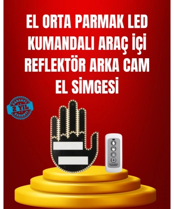 Suya Dayanıklı LED El Park Uyarı Cihazı Uzaktan Kumandalı 2025