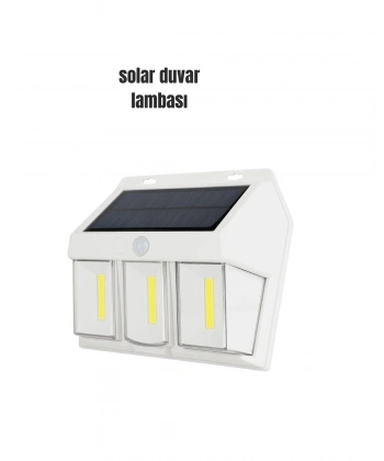 Suya Dayanıklı Solar Duvar Lambası – Akıllı Gece Sensörlü Işık