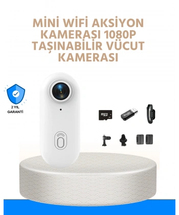 Suya ve Darbeye Dayanıklı Kompakt Spor Kamera 1080P