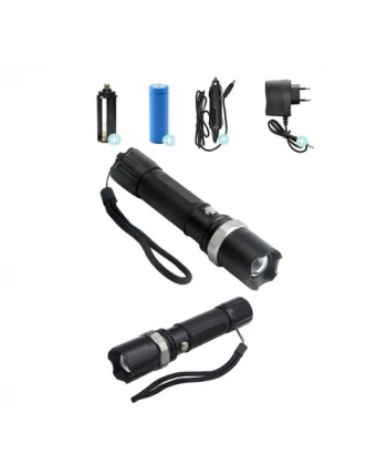 Swat Profesyonel Şarjlı El Feneri Ledli+flashlight+zoom Özellikli 6 Parça Full Set