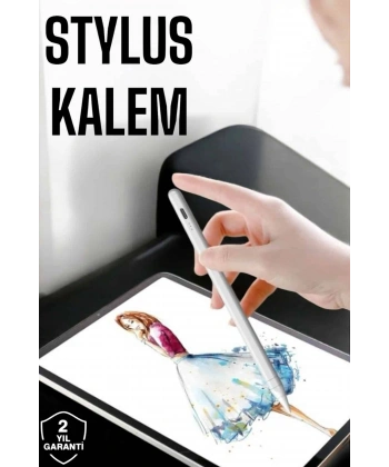 Tablet Kalemi Stylus Pen Dokunmatik Kalem Android Ve İOS Uyumlu Şarjlı