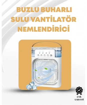Taşınabilir 3ü 1 Arada Mini Fan | Nemlendirici + Soğutucu + Gece Lambası