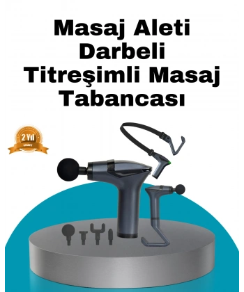 Taşınabilir 3in1 Masaj Aleti Şarjlı Titreşimli Esneme Bantlı