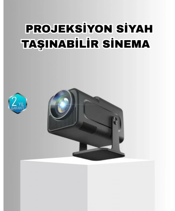 Taşınabilir Akıllı Projeksiyon HDMI USB Uyumlu Oyun Destekli Kompakt