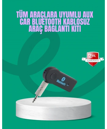 Taşınabilir Bluetooth AUX Araç Müzik ve Konuşma Kiti