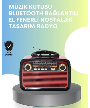 Taşınabilir Bluetooth Hoparlör – Modern Teknoloji ile Nostaljik Radyo Deneyimi, FM/AM Fonksiyonu