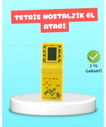 Taşınabilir El Aterisi Gameboy – Klasik Tetris Oyunu, Pil ile Çalışan Mini El Konsolu