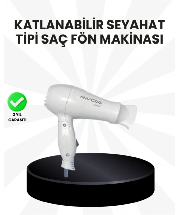 Taşınabilir Fön Makinesi Katlanır Gövde Enerji Tasarruflu