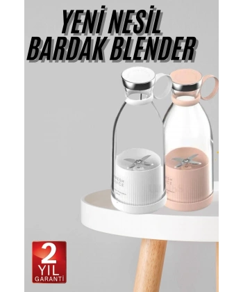 Taşınabilir Kablosuz Şarjlı Kişisel Smoothie El Blender Mini Meyve Sıkacağı