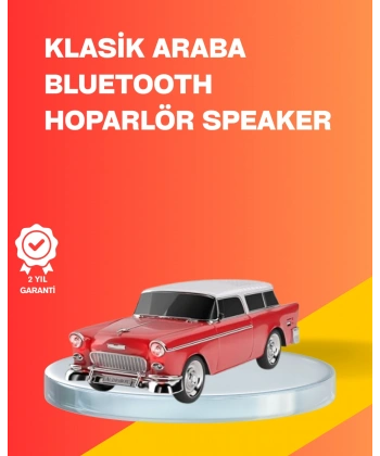 Taşınabilir Klasik Araç Tasarımlı Kablosuz Hoparlör