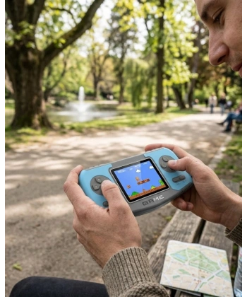 Taşınabilir Klasik Oyun Konsolu TV Bağlantılı Dahili Oyunlu Şarjlı Game Console