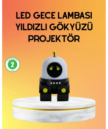 Taşınabilir Lityum Bataryalı Led Gece Lambası ve Projektör