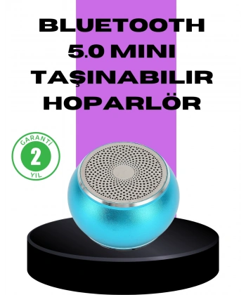 Taşınabilir Mini Bluetooth Hoparlör 9m Menzil Dahili Mikrofon